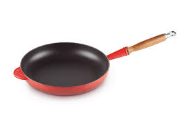 Le Creuset Poêle 28cm/manche bois - Volcanique